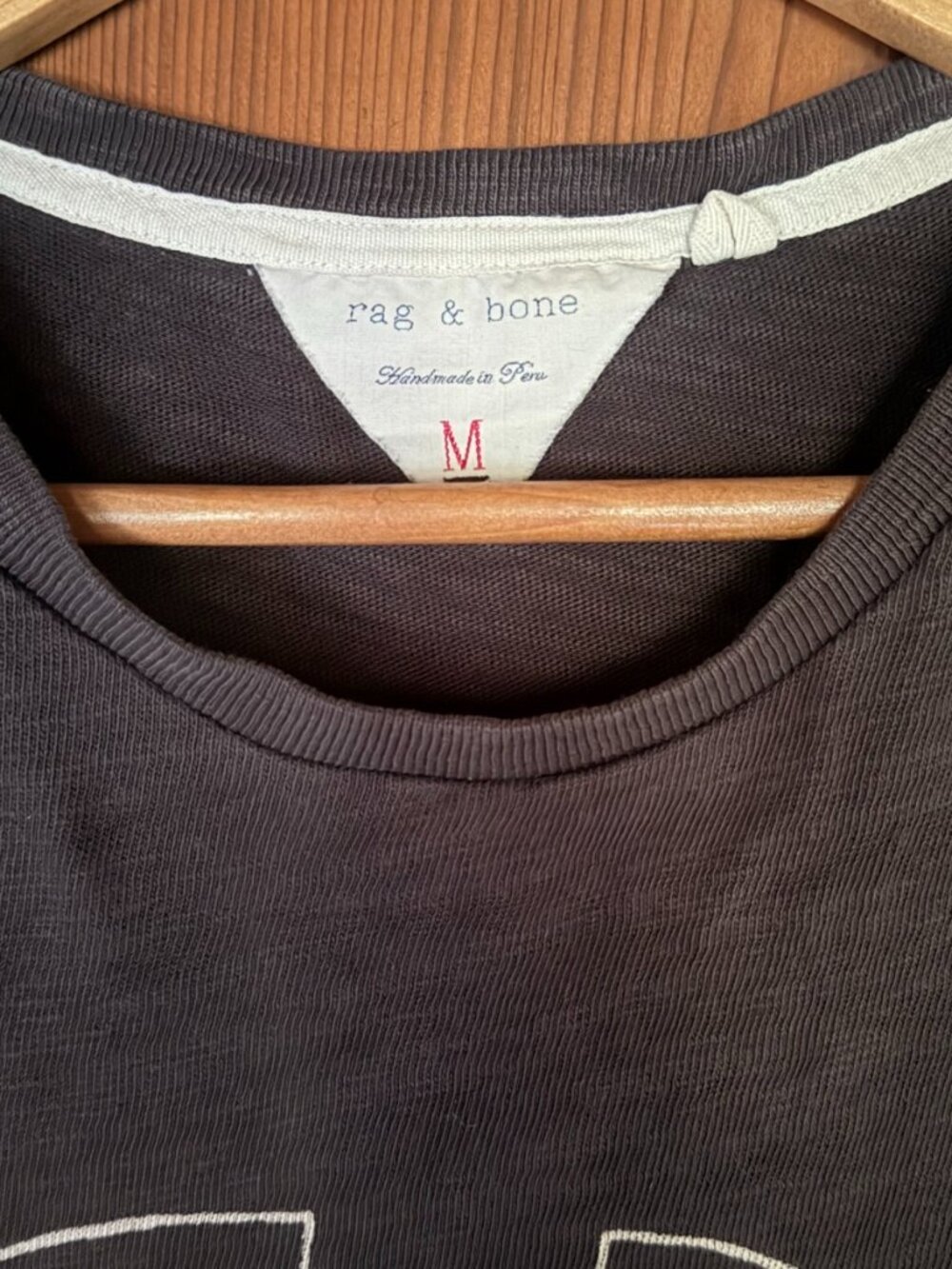 Awesome Rag & Bone Short Sleeve Pocket Crew Neck Printed "Zero" T Shirt Size M - Picture 2 of 4